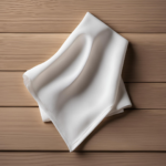 satin Stofftaschentuch gefaltet