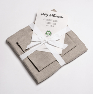 Baby Bettwaesche aus Bio Leinen